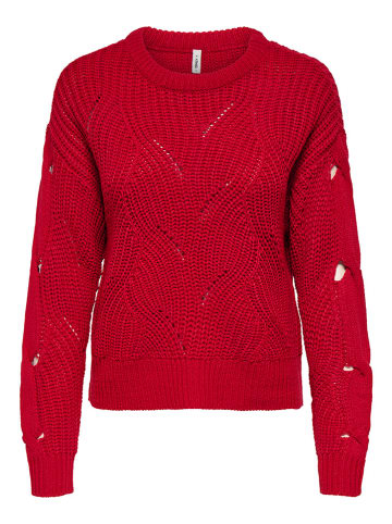 ONLY Sweter w kolorze czerwonym