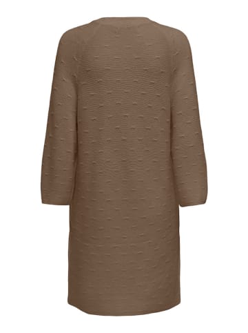 ONLY Strickkleid in Braun