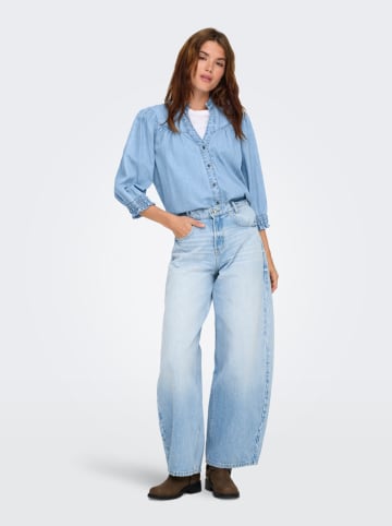 ONLY Jeans-Bluse in Hellblau