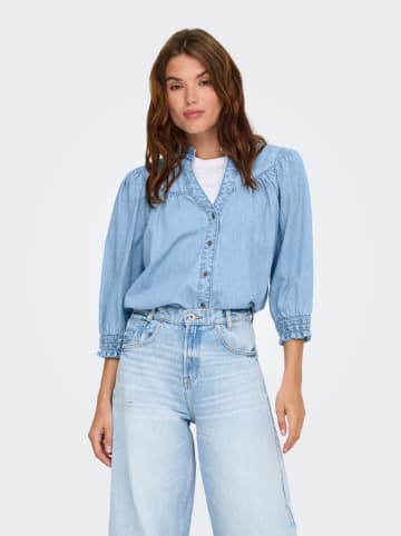 ONLY Jeans-Bluse in Hellblau