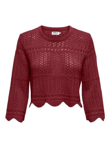 ONLY Pullover in Bordeaux