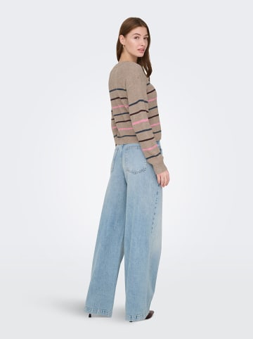 ONLY Sweter w kolorze szarobrązowym