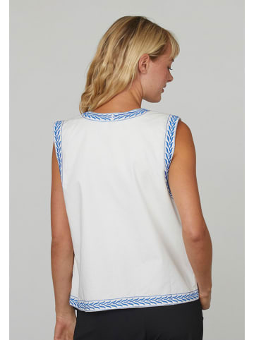 SisterS point Weste in Weiß/ Blau