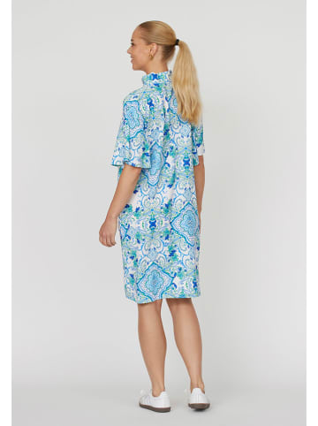 SisterS point Jurk lichtblauw/wit