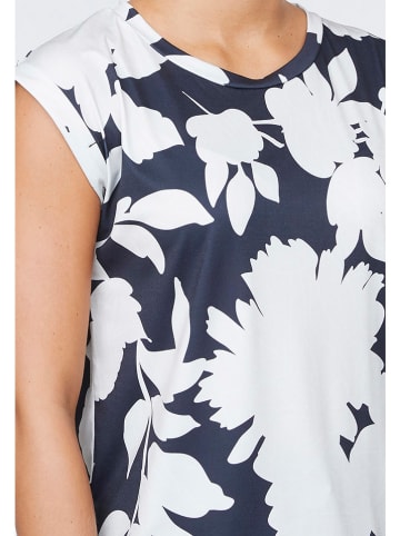 SisterS point Koszulka w kolorze granatowo-białym