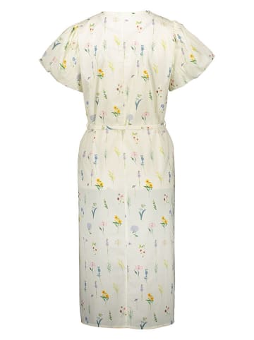 SisterS point Sukienka w kolorze kremowym ze wzorem