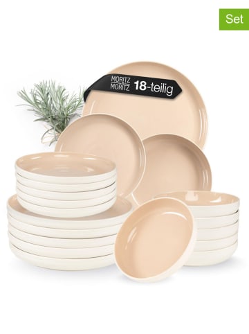 Moritz & Moritz 18-delige serviesset "Cavo" crème/beige