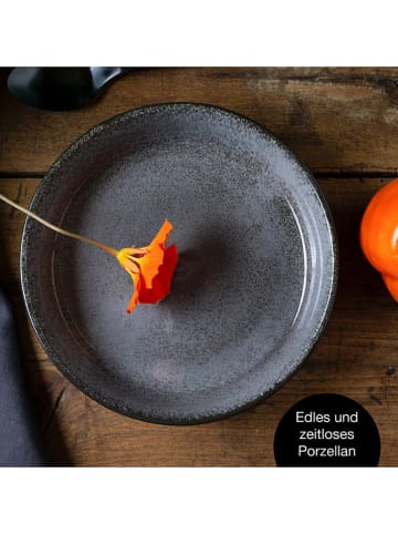 Moritz & Moritz 6-delige set: soepborden "Vida" antraciet - Ø 19 cm