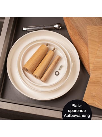 Moritz & Moritz Etagère wit/lichtbruin - (H)33 cm