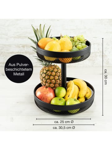 Moritz & Moritz Etagere in Schwarz - (H)30 cm