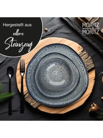 Moritz & Moritz 6er-Set: Schalen ''Organic'' in Beige/ Grau - 700 ml