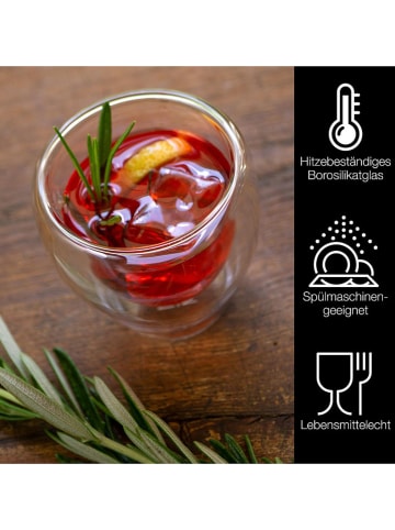 Moritz & Moritz 4er-Set: Kaffeegläser in Transparent - 60 ml