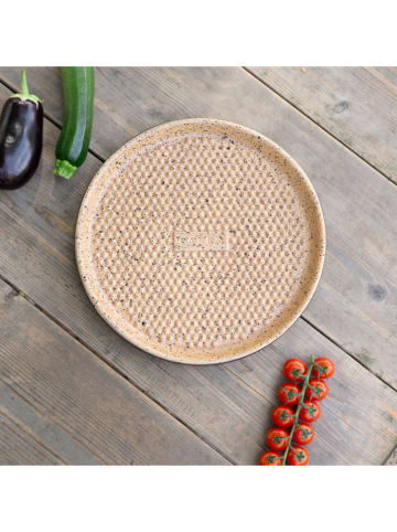 Römertopf Płyta w kolorze czarno-beżowym do grilla - Ø 32 cm