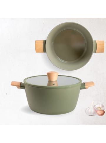Römertopf 2-delige set: pan met deksel groen - Ø 24 cm