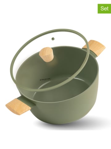 Römertopf 2-częściowy zestaw w kolorze zielonym - Ø 26 cm