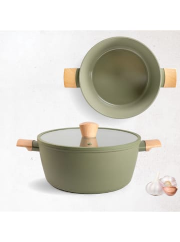 Römertopf 2-delige set: pan met deksel groen - Ø 26 cm