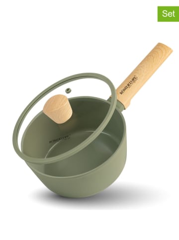 Römertopf 2-delige set: steelpan groen - Ø 20 cm