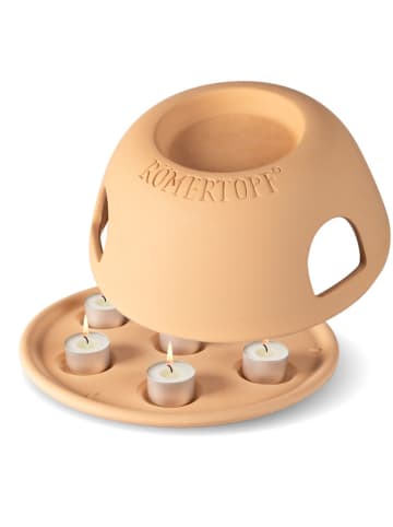 Römertopf Theelichtoven terracotta - (H)12,8 x Ø 29 cm