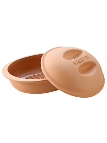 Römertopf 2-delige set: braadsledes terracotta - 2,4 l