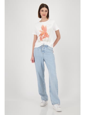 monari Shirt in Weiß/ Koralle