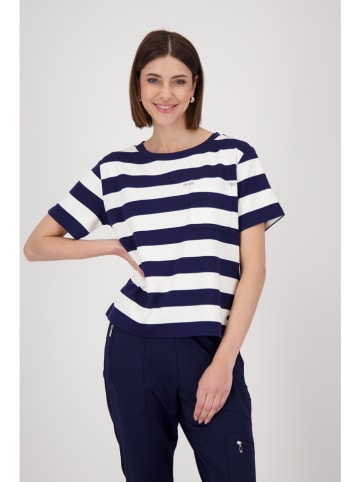 monari Shirt donkerblauw/wit