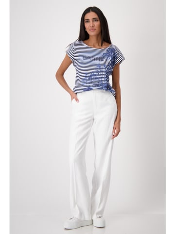 monari Shirt in Dunkelblau/ Weiß