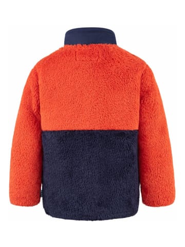 Kamik Teddy fleece vest "Shep" oranje/donkerblauw
