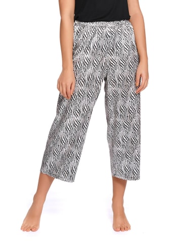 Doctor Nap Spodnie piżamowe w kolorze czarno-białym