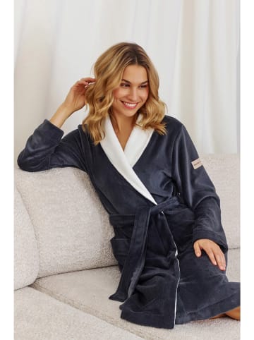 Doctor Nap Szlafrok w kolorze antracytowym