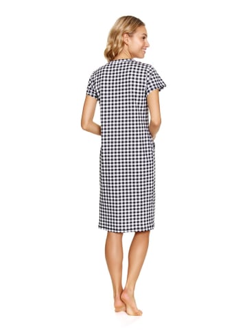 Doctor Nap Umstandsnachthemd in Schwarz/ Weiß