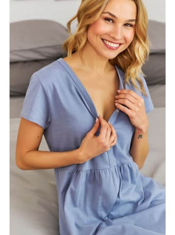 Doctor Nap Umstandsnachthemd in Hellblau