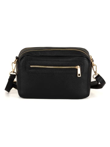 Anna Morellini Leren schoudertas zwart - (B)60 x (H)25 x (D)16 cm