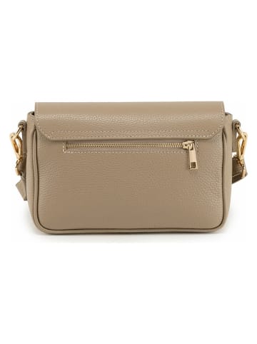 Anna Morellini Leren schoudertas "Stefanetta" taupe - (B)24 x (H)16 x (D)6,5 cm