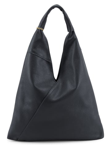 Anna Morellini Skórzana torebka "Chersilina" w kolorze czarnym - 40 x 48 x 2 cm