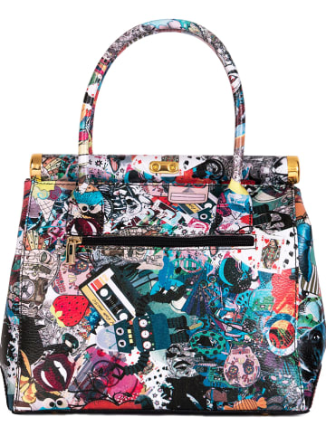 Mia Tomazzi Leren handtas "Arcisate" meerkleurig - (B)29 x (H)24 x (D)15 cm