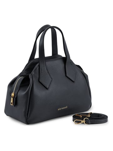 Mia Tomazzi Skórzana torebka "Omenoni" w kolorze czarnym - 28 x 21 x 13 cm