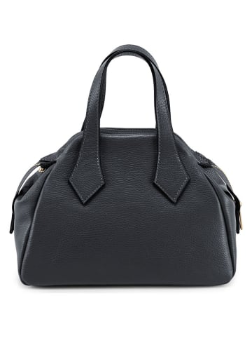 Mia Tomazzi Leren handtas "Omenoni" zwart - (B)28 x (H)21 x (D)13 cm