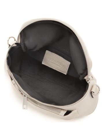 Lucca Baldi Leder-Umhängetasche "Favara" in Creme - (B)24 x (H)19 x (T)7 cm