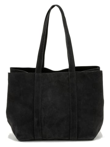 Mia Tomazzi Shopper bag "Belisario" w kolorze czarnym - 48 x 25 x 15 cm