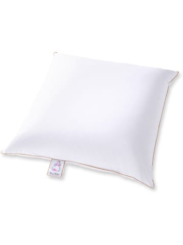 Frau Holle Poduszka puchowa "Goldstargans - Extra Soft" w kolorze białym