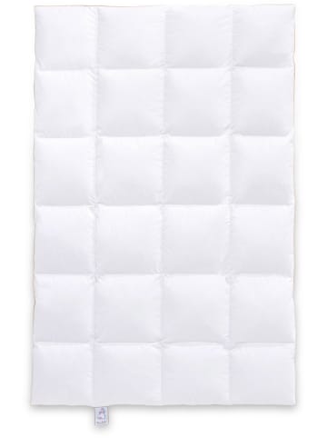 Frau Holle Zimowa kasetowa kołdra puchowa "Goldstar goose" w kolorze białym