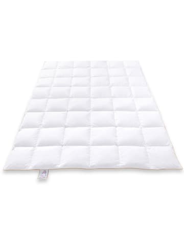 Frau Holle Całoroczna kasetowa kołdra puchowa "Goldstar goose" w kolorze białym