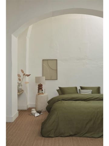 Beddinghouse Satijnen beddengoedset "Blurred Lines" kaki