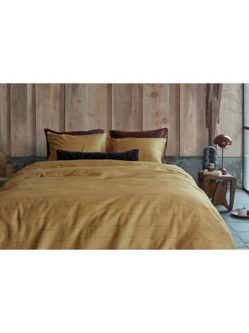 Beddinghouse Komplet pościeli satynowej "Blurred Lines" w kolorze żółtym