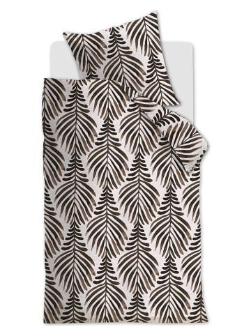 Beddinghouse Komplet pościeli "Bold Feathers" w kolorze kremowo-brązowym