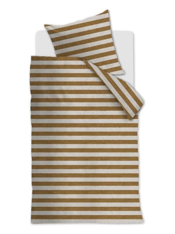 Beddinghouse Beddengoedset "Bold Stripe" lichtbruin/wit