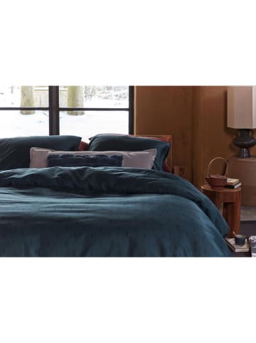 Beddinghouse Satijnen beddengoedset "Crops" donkerblauw