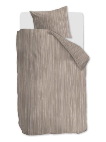 Beddinghouse Flanell-Bettwäsche-Set "Drips" in Beige