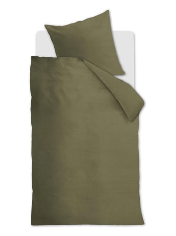 Beddinghouse Satin-Bettwäsche-Set "Earth" in Khaki