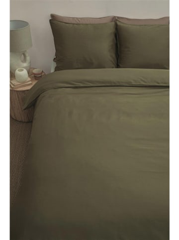 Beddinghouse Satin-Bettwäsche-Set "Earth" in Khaki